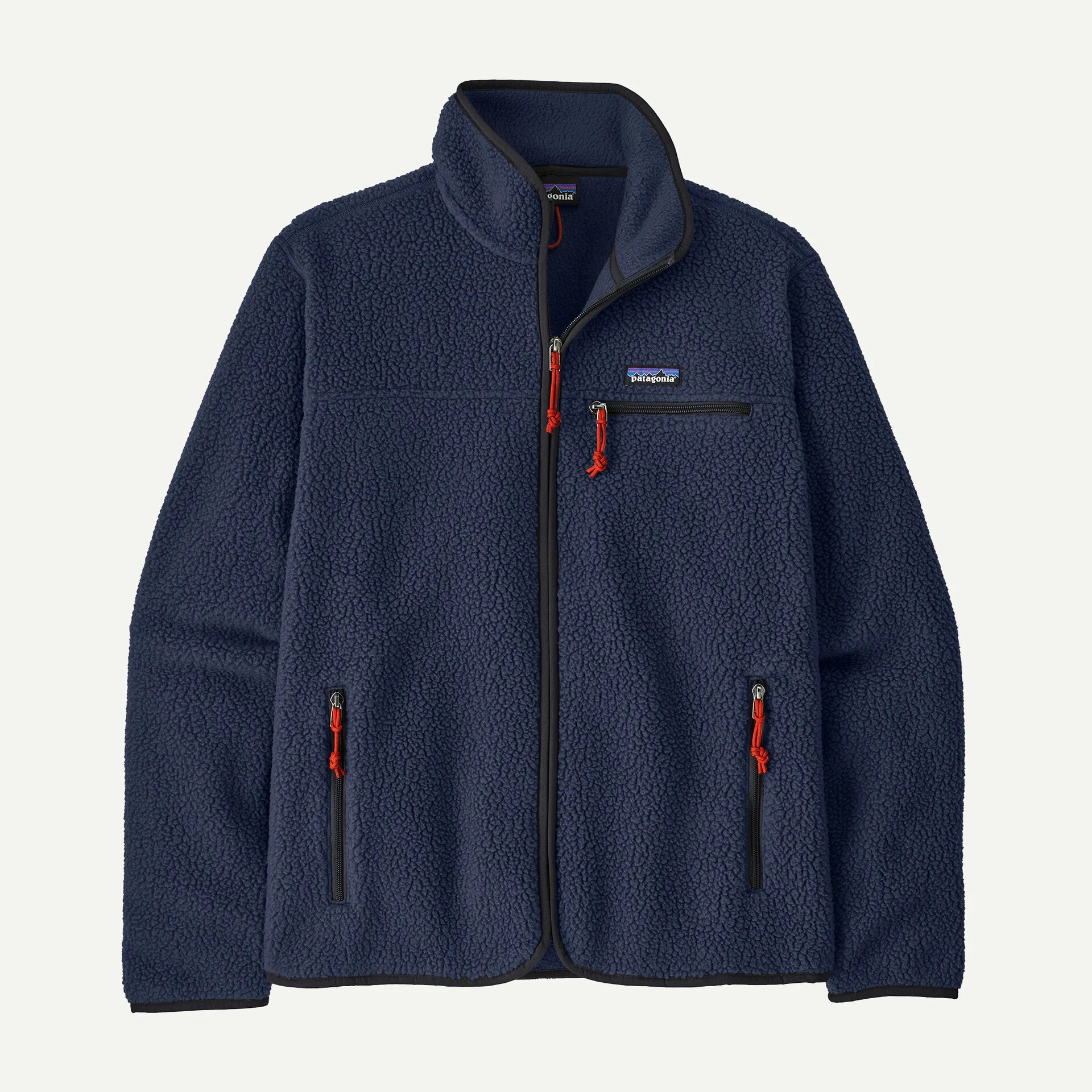 new navy Retro Pile Fleece Jacket Man