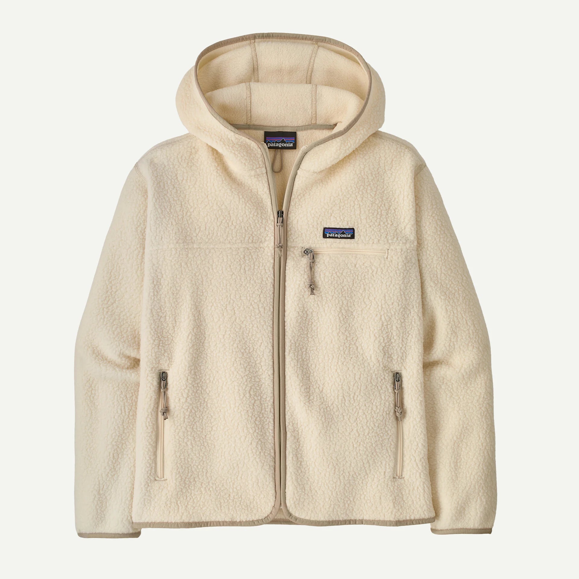 natural Retro Pile Fleece Hoody Wmn