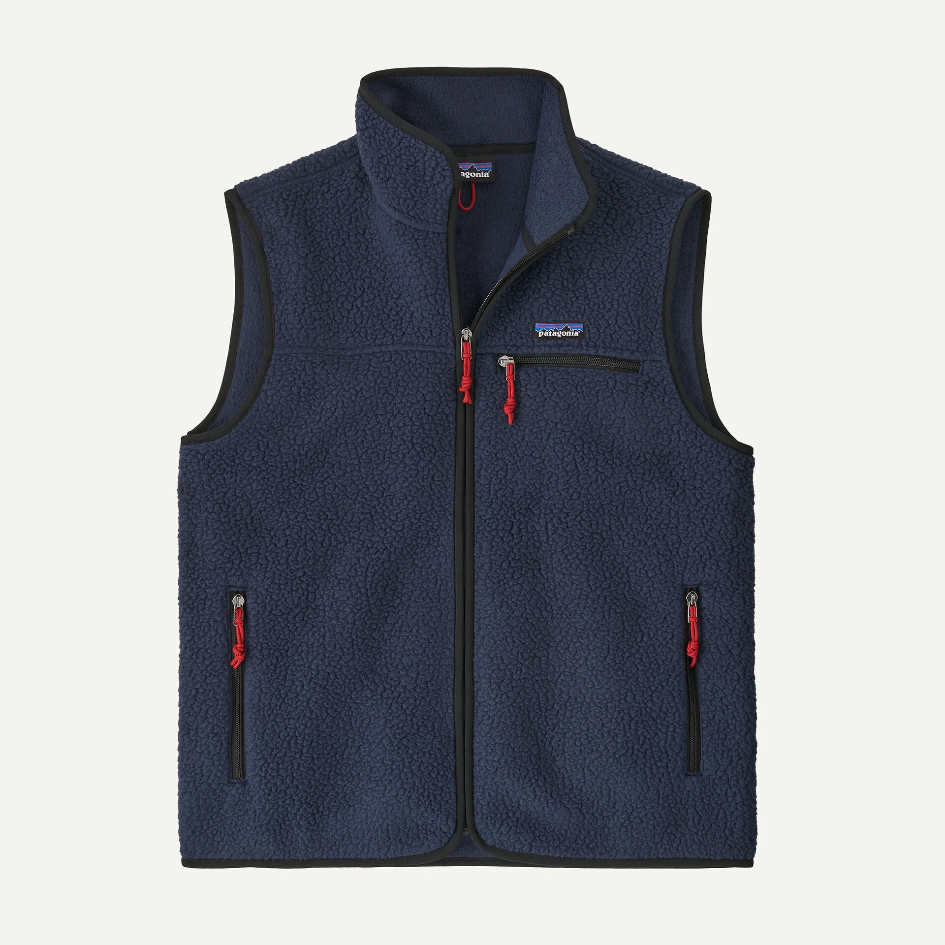 new navy Retro Pile FLeece Vest Man