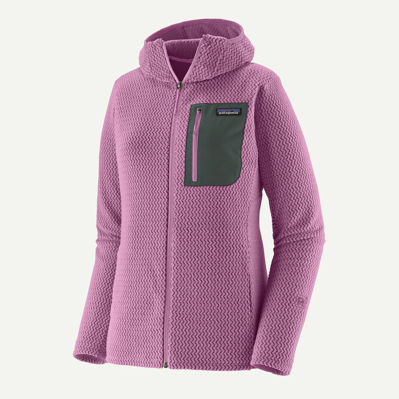 brisk purple R1 Air Full-Zip Hoody Wmn
