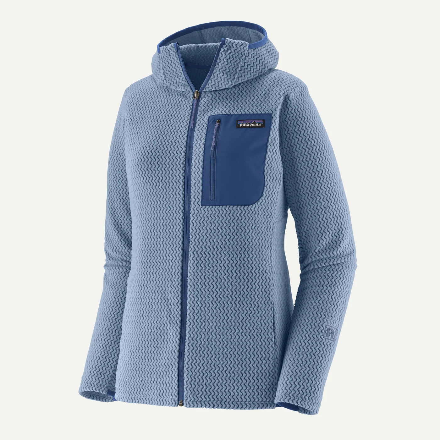 barnacle blue R1 Air Full-Zip Hoody Wmn