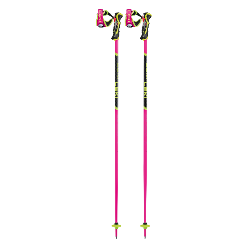 neonpink/black/neonyellow WCR TBS SL 3D Ski Poles