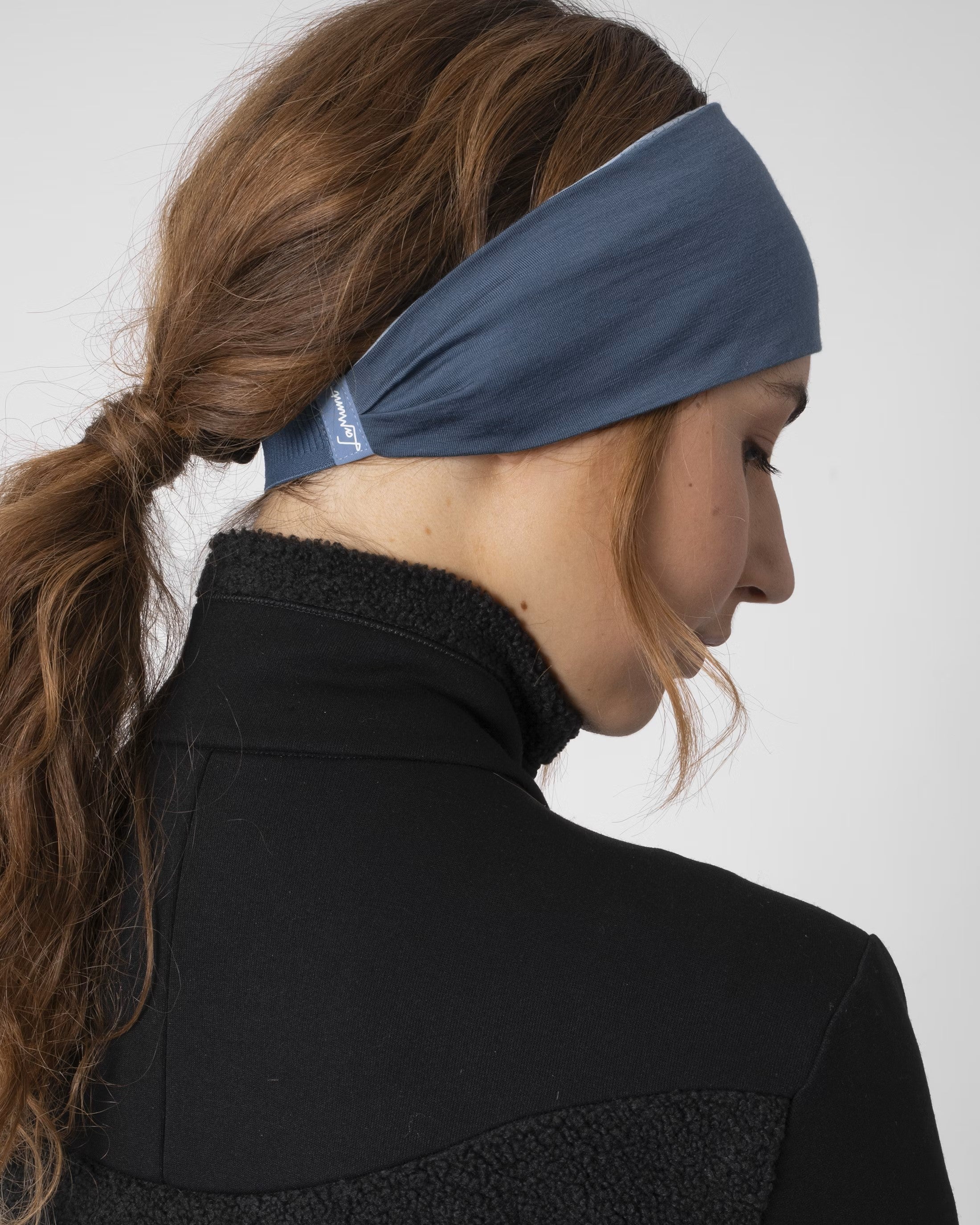 antic blue Martha Reversible Headband W