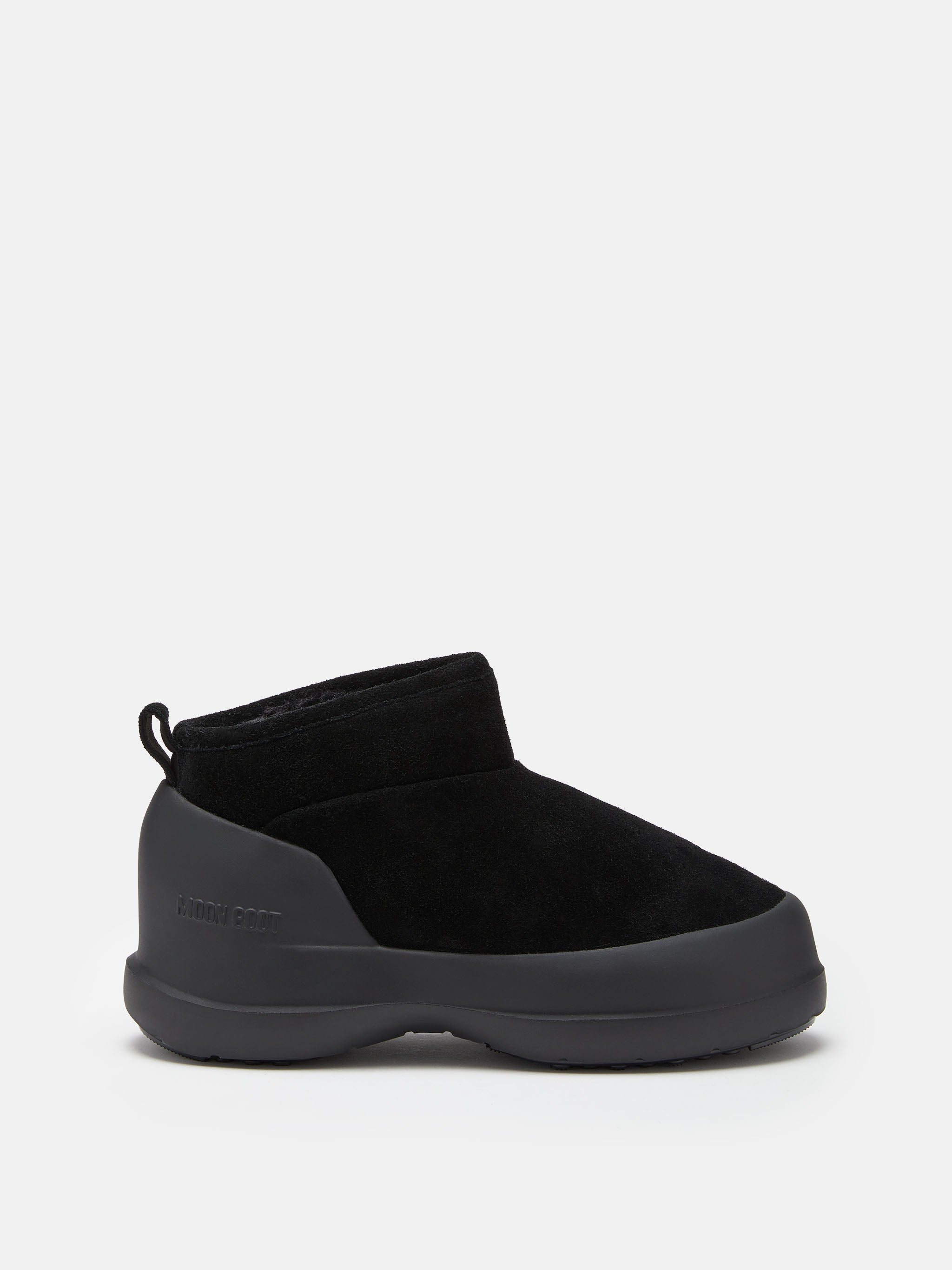 black Luna Low Boot Suede