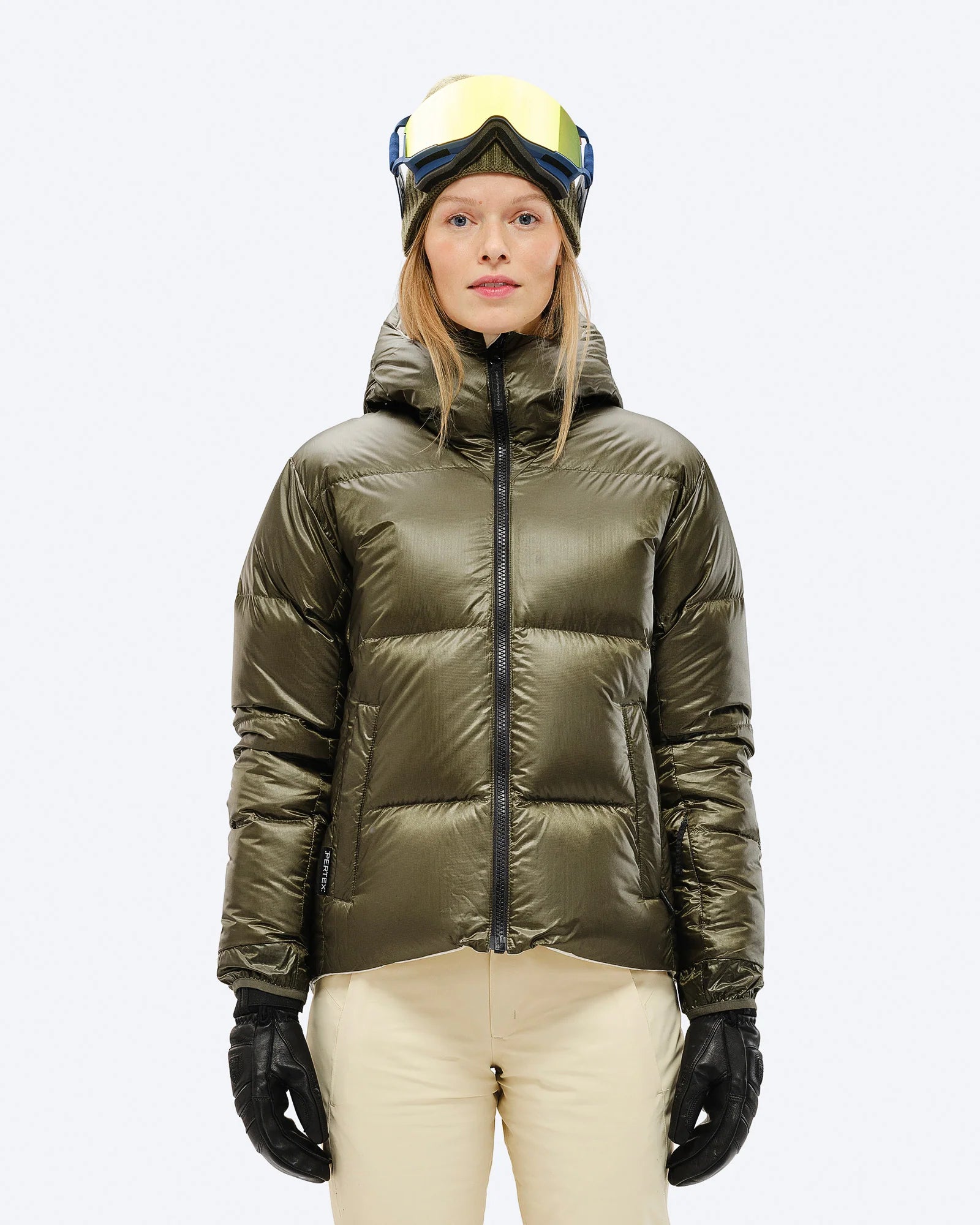 forest green/castle wall Pertex Reversible Tecno Down Jkt W