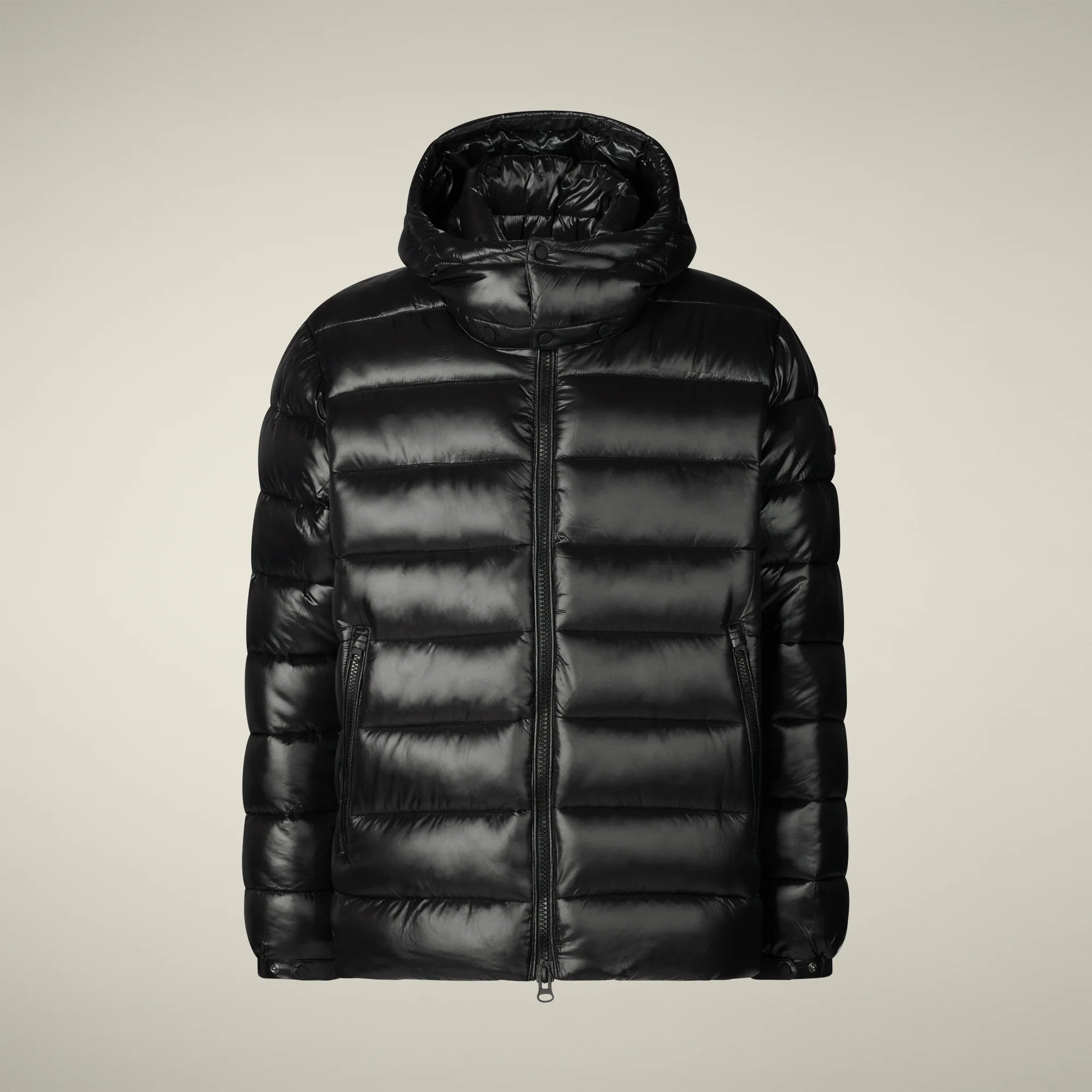 black Florian Puffer Jacket M