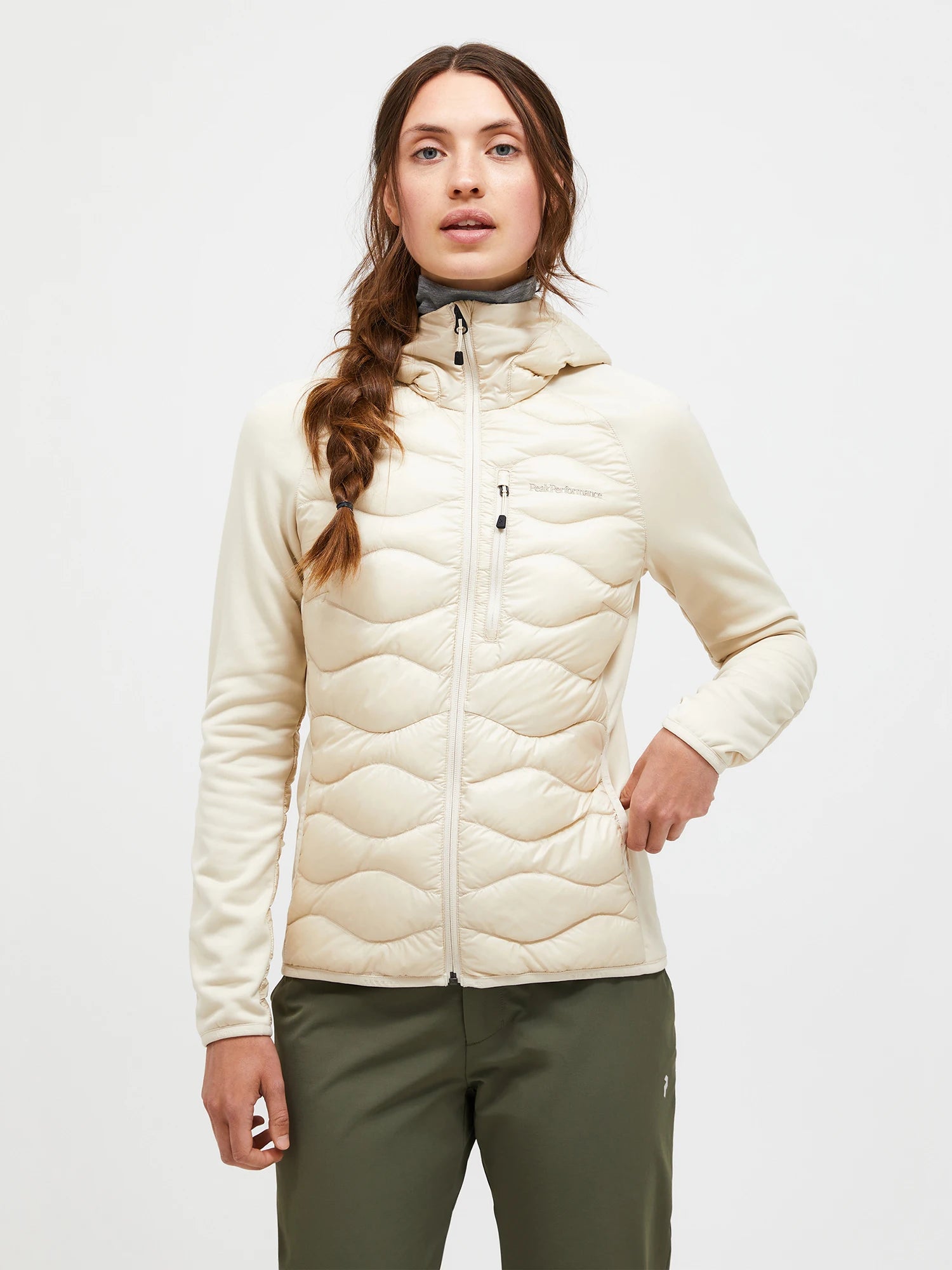 Helium Down Hybrid Hood Wmn