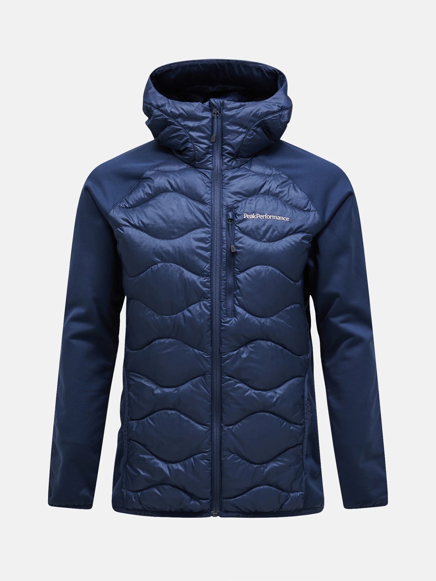 blue shadow Helium Down Hybrid Hood Man