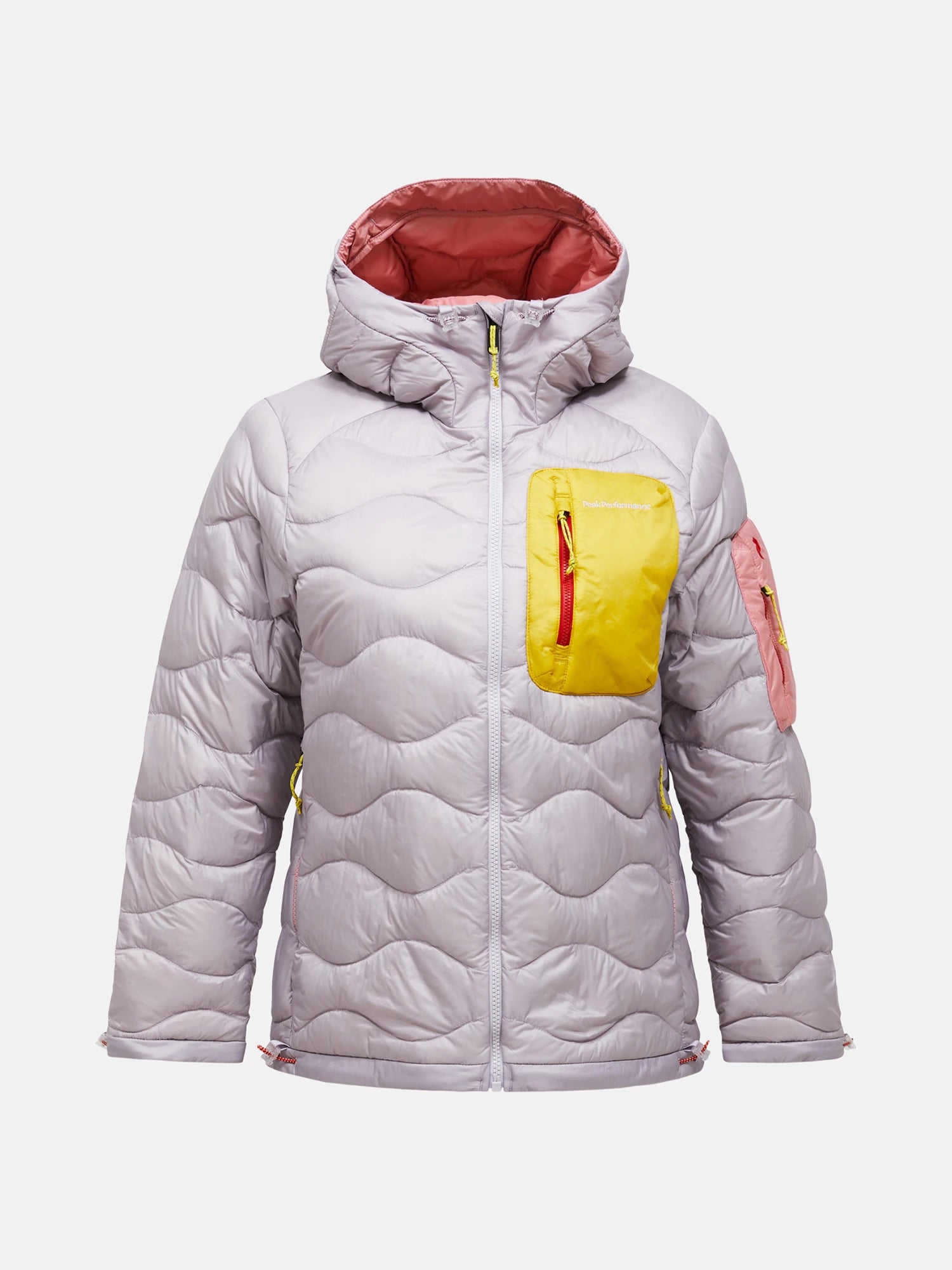 misty lavender/canary lime Helium Utility Down Hood Jacket Wmn