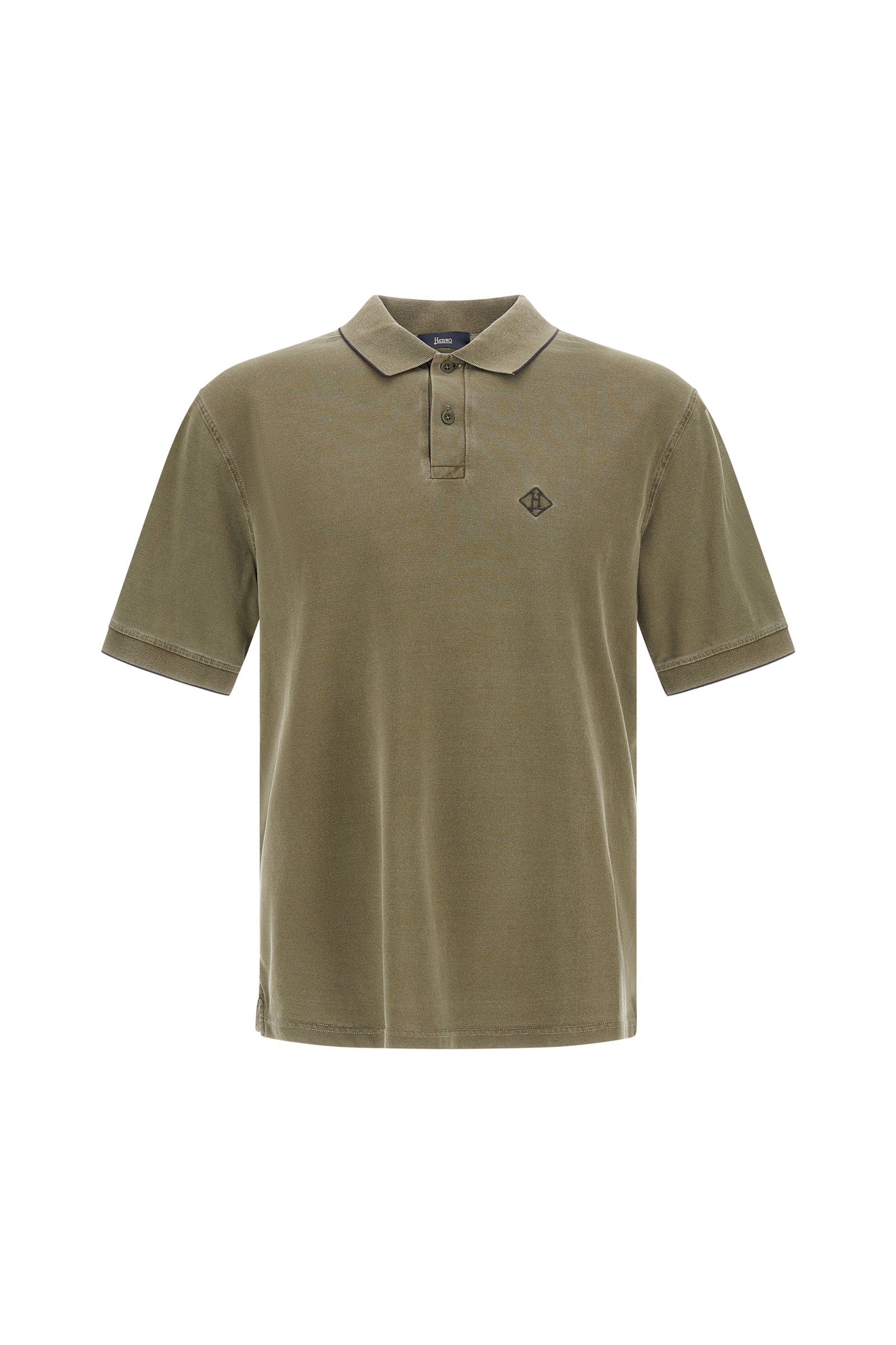 Polo In Piquet Pigment Dye Man