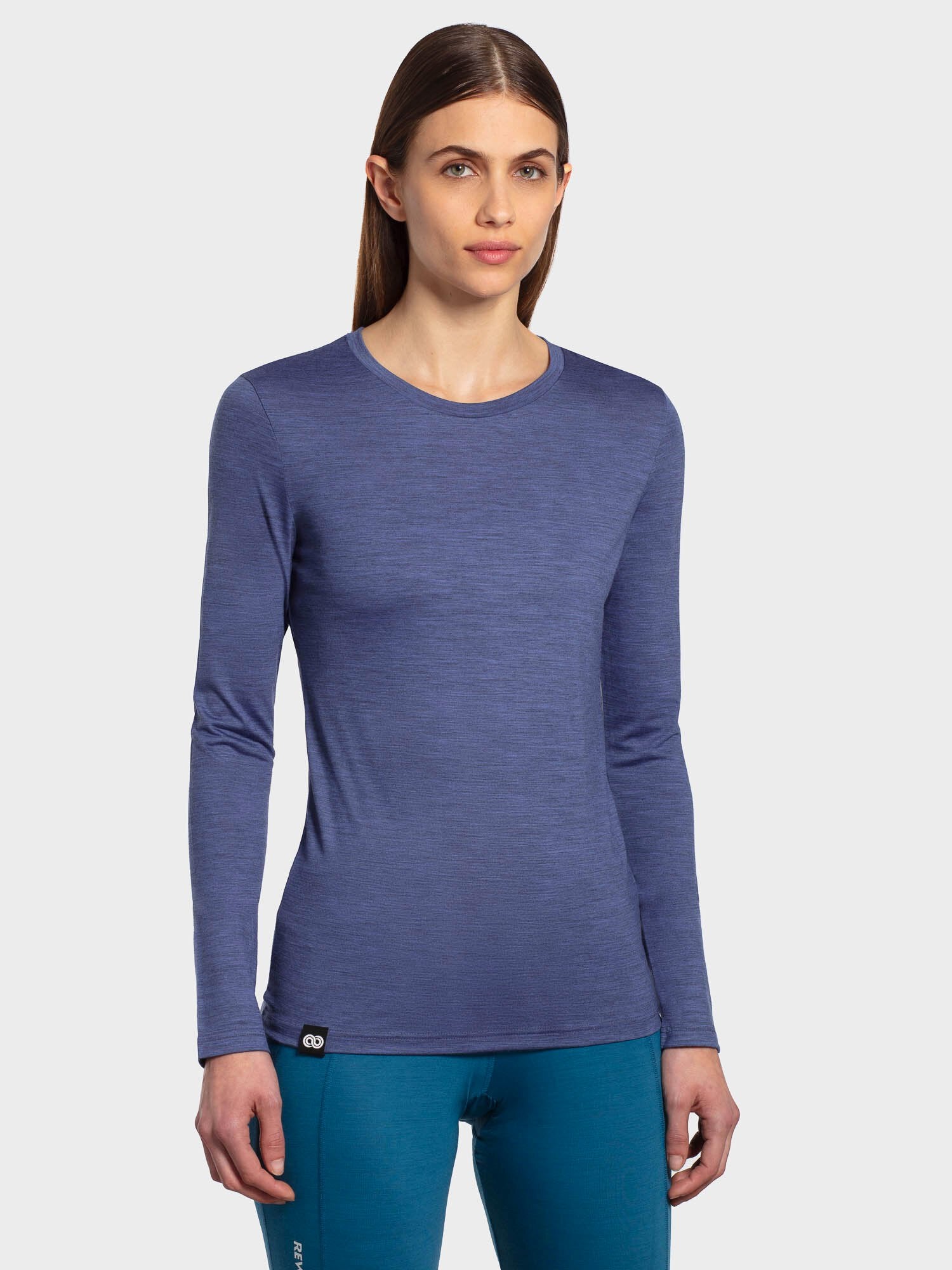 lavender Merino T-Shirt Long Sleeeve W
