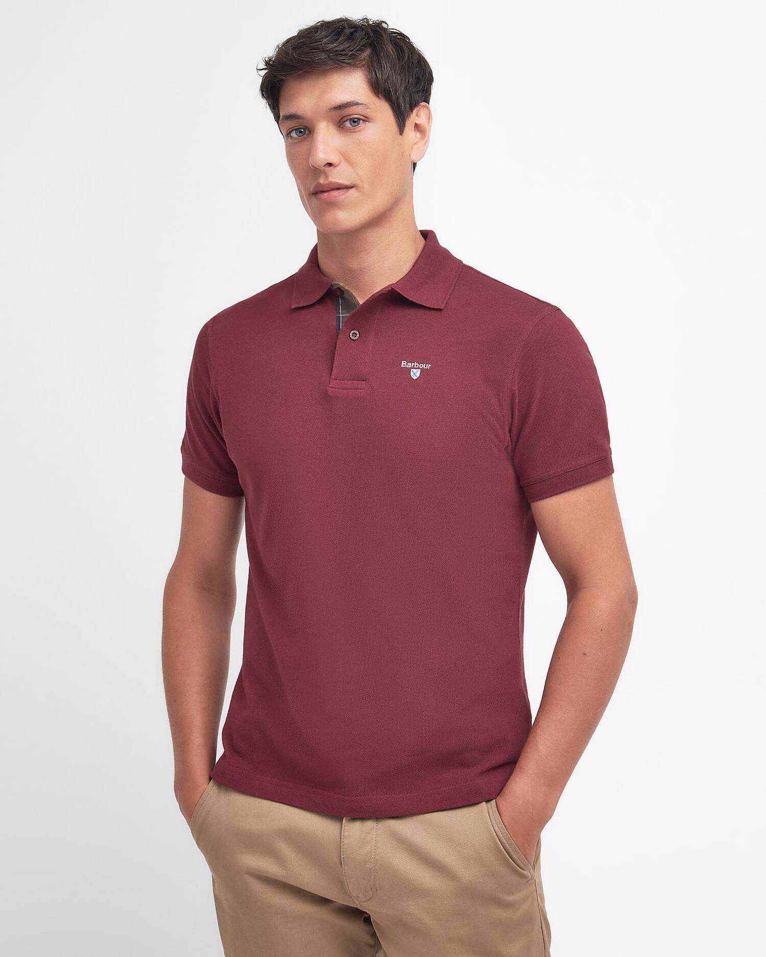 Tartan Pique Polo Man