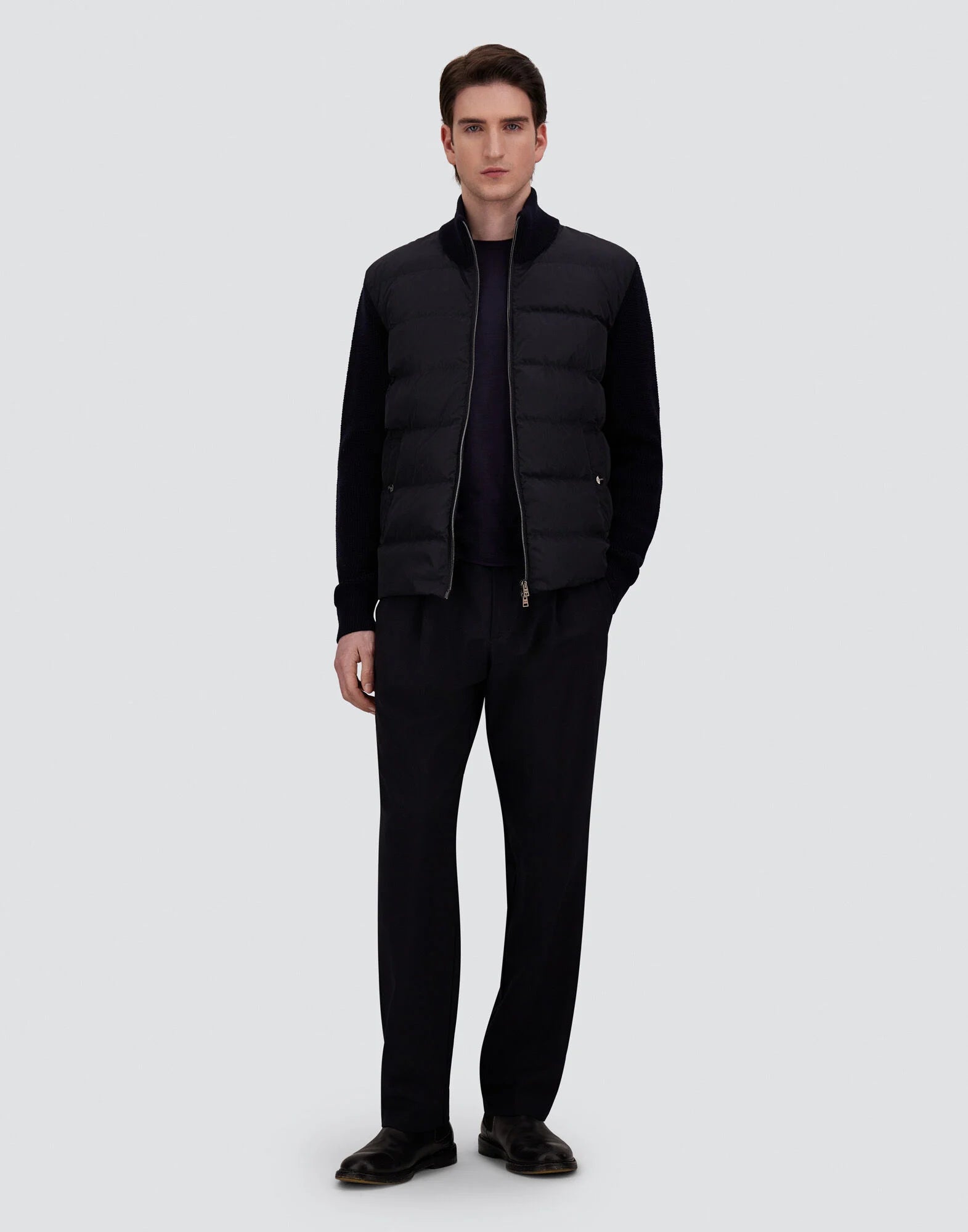 Wool Jacket Waffle Knit Texture Man