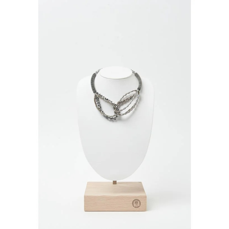 seppia Collana Girocollo Cristallo