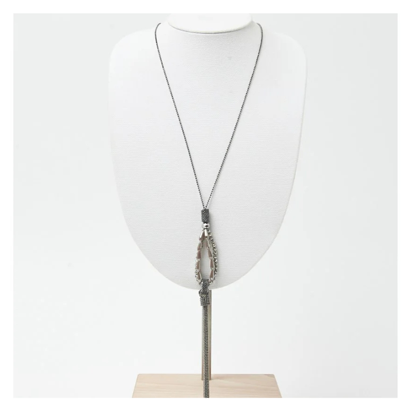 seppia Collana Lunga Pendente