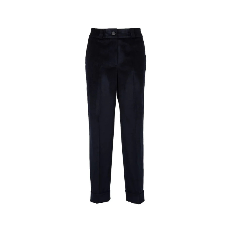 blu inchiostro Pantalone Cropped Velluto W
