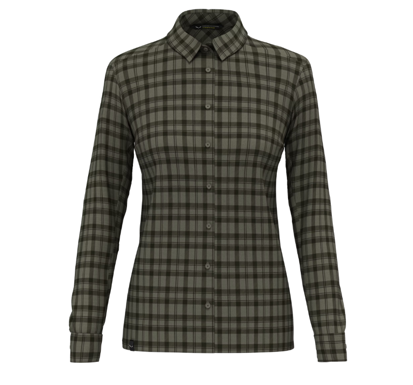 faded green Fanes Flannel 5 Polarite Shirt Wmn