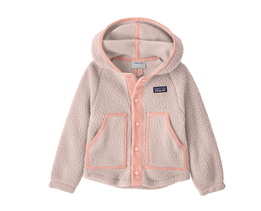 pink frost Baby Retro Pile Fleece Jacket