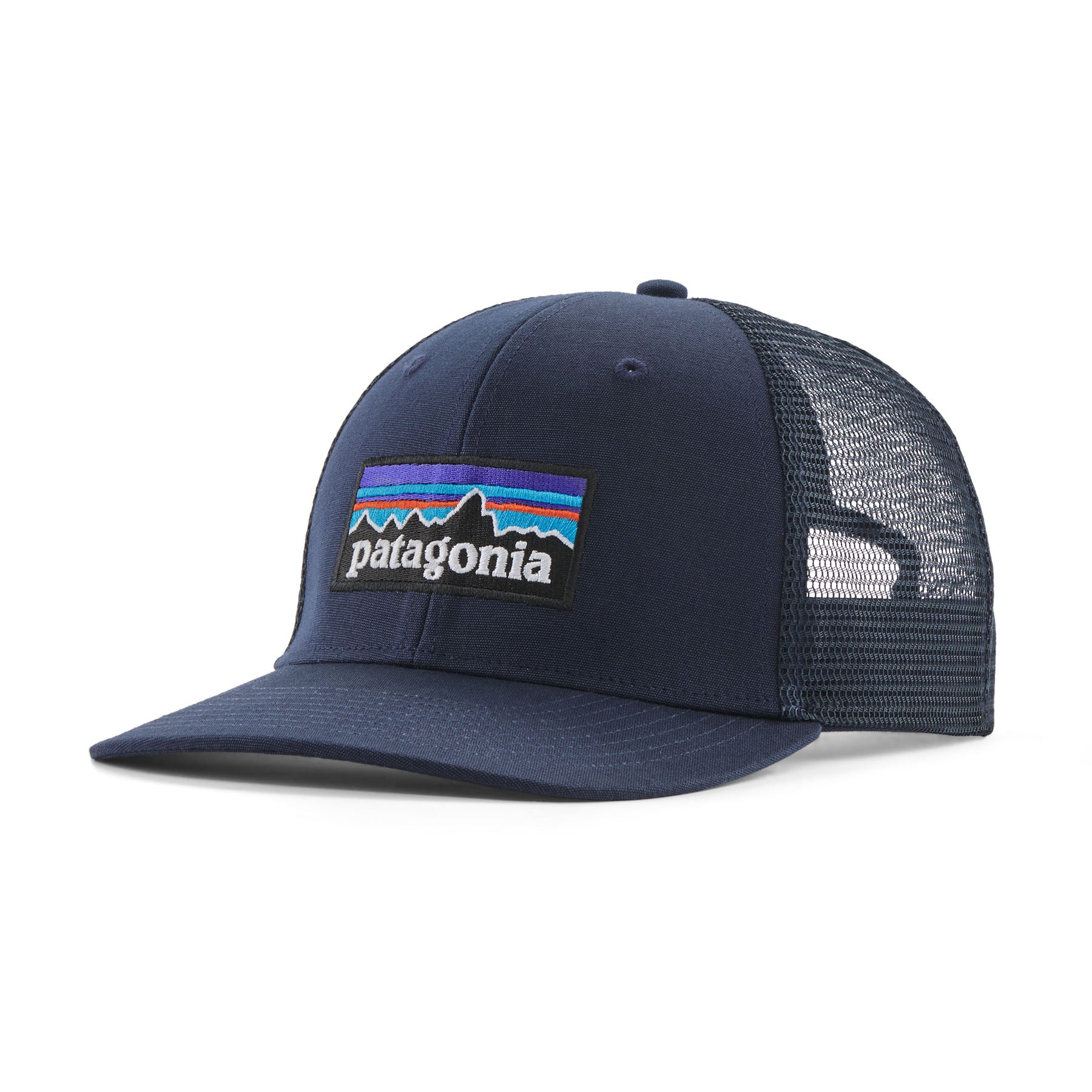 new navy P-6 Logo Trucker Hat