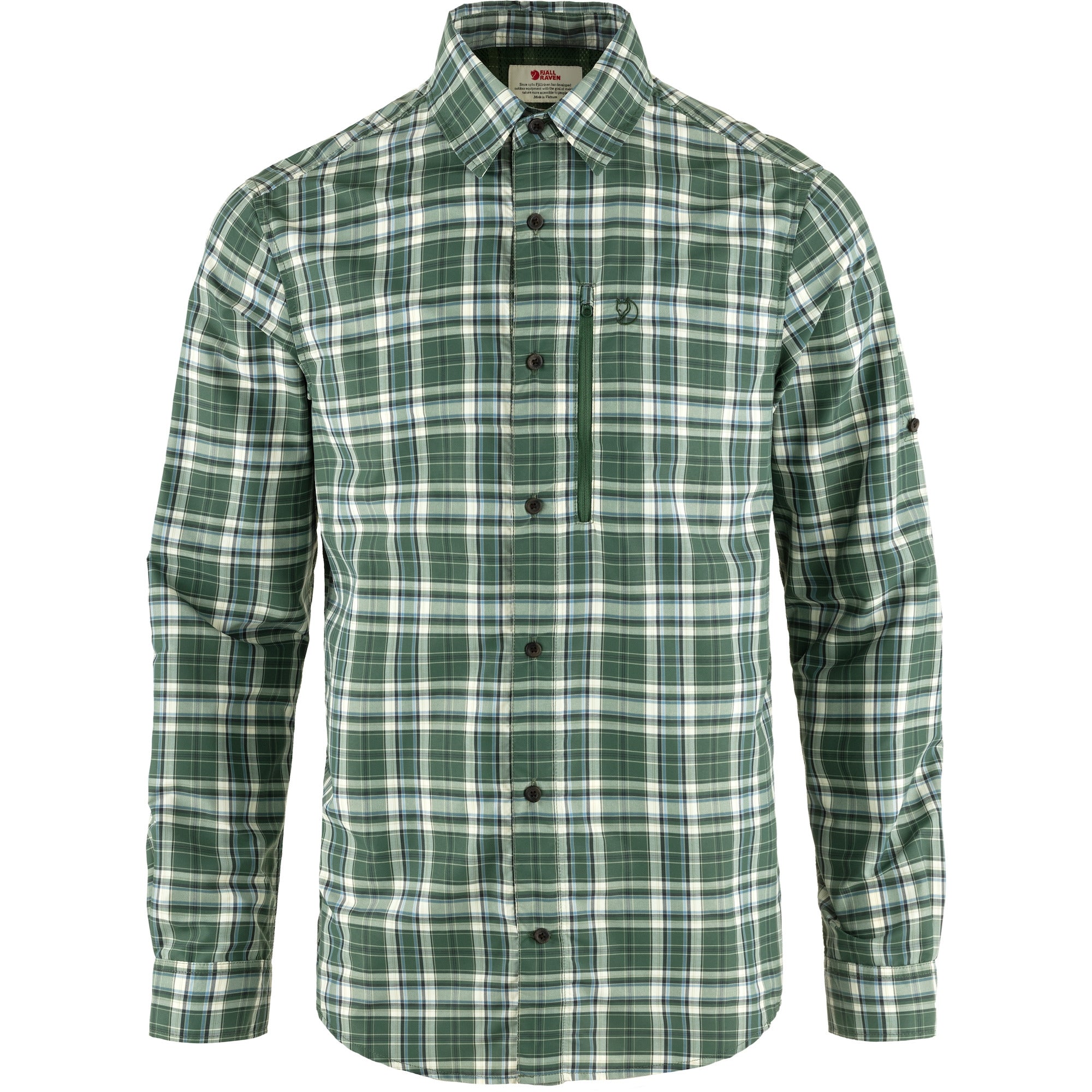 chalk white/deep patina Abisko Hike Shirt LS Man