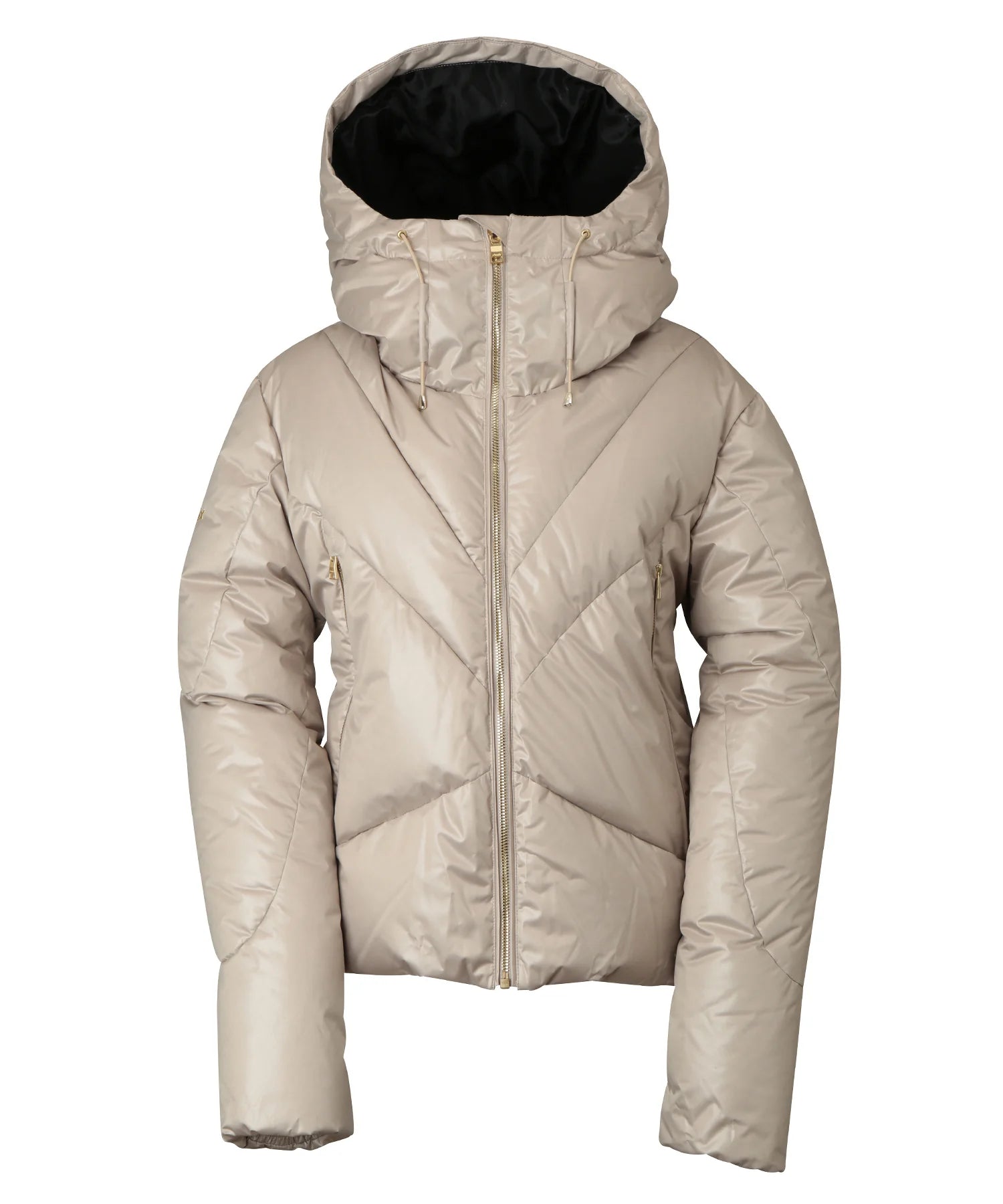 beige Irregular Cutting Down Wmn