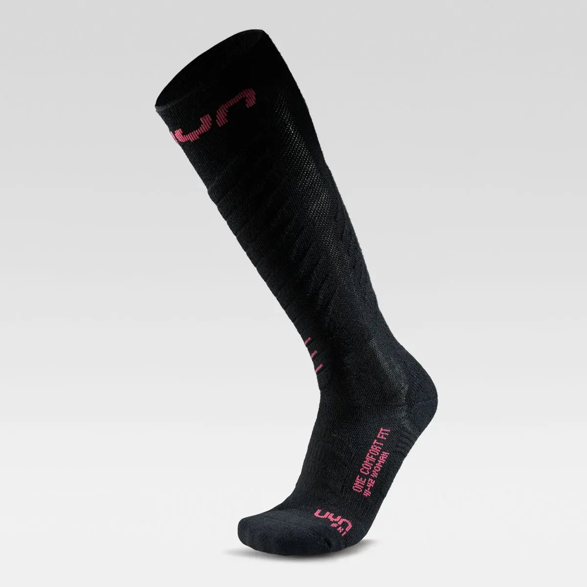 black/pink Ski One Comfort Fit Socks W