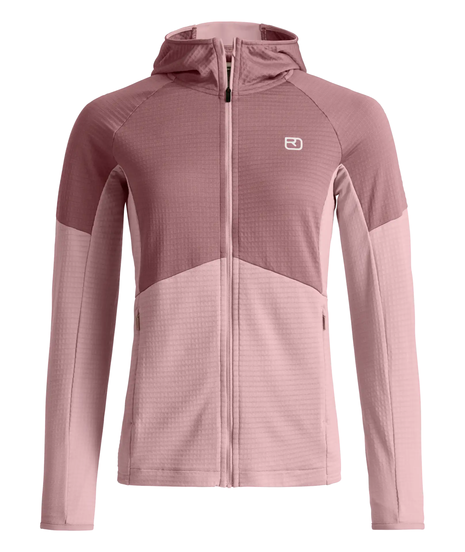dawn rose Fleece Light Grid Hoody Wmn