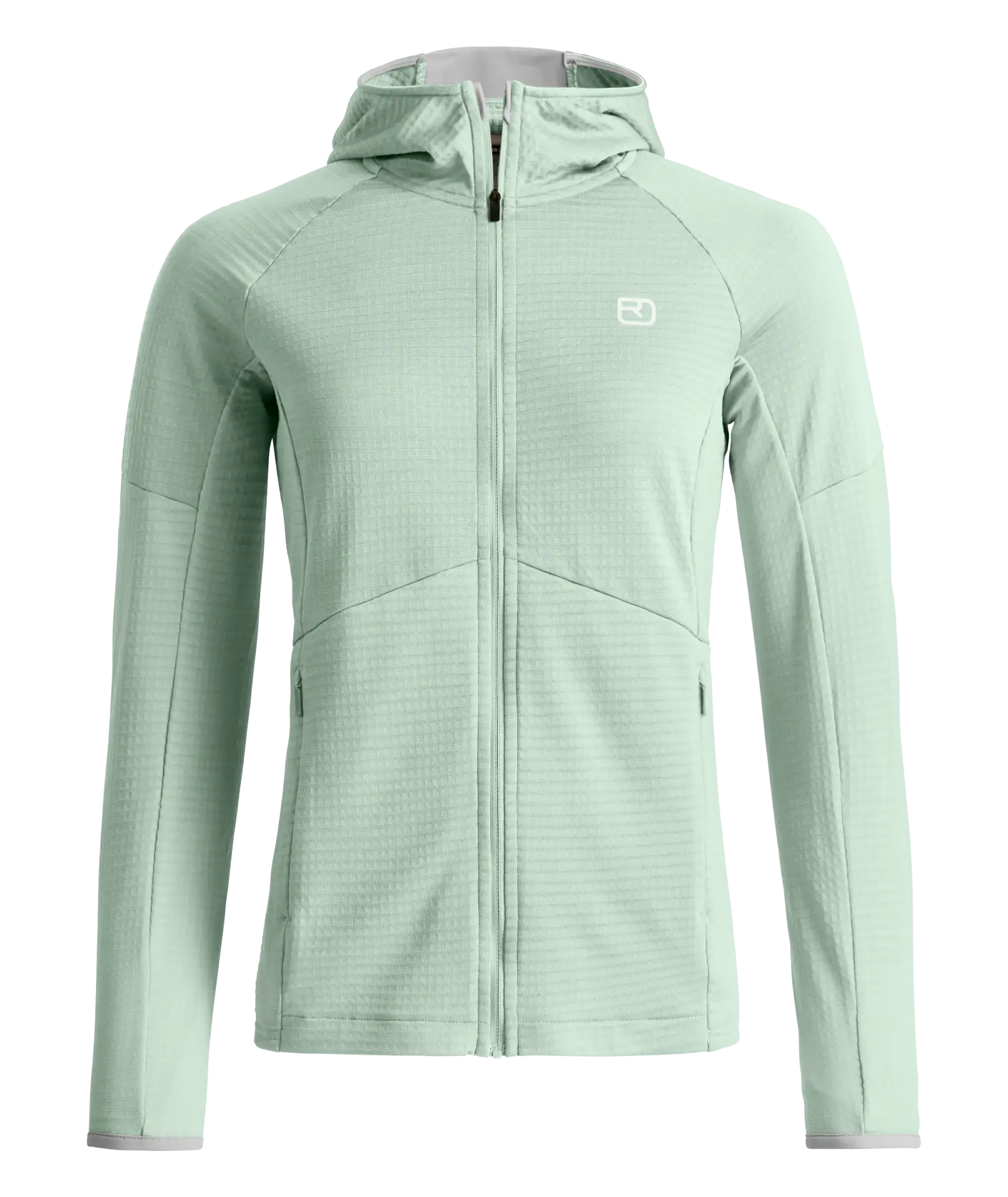 green acid Fleece Light Grid Hoody Wmn