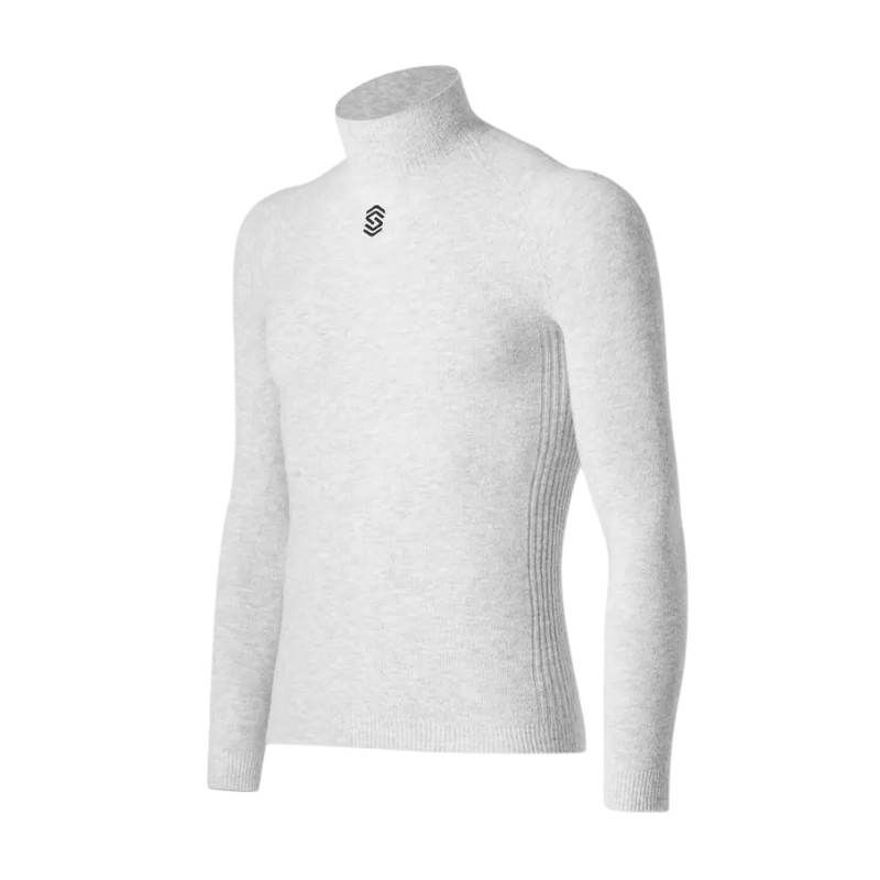 pearl grey Stay Warm Long Sleeve Turtleneck