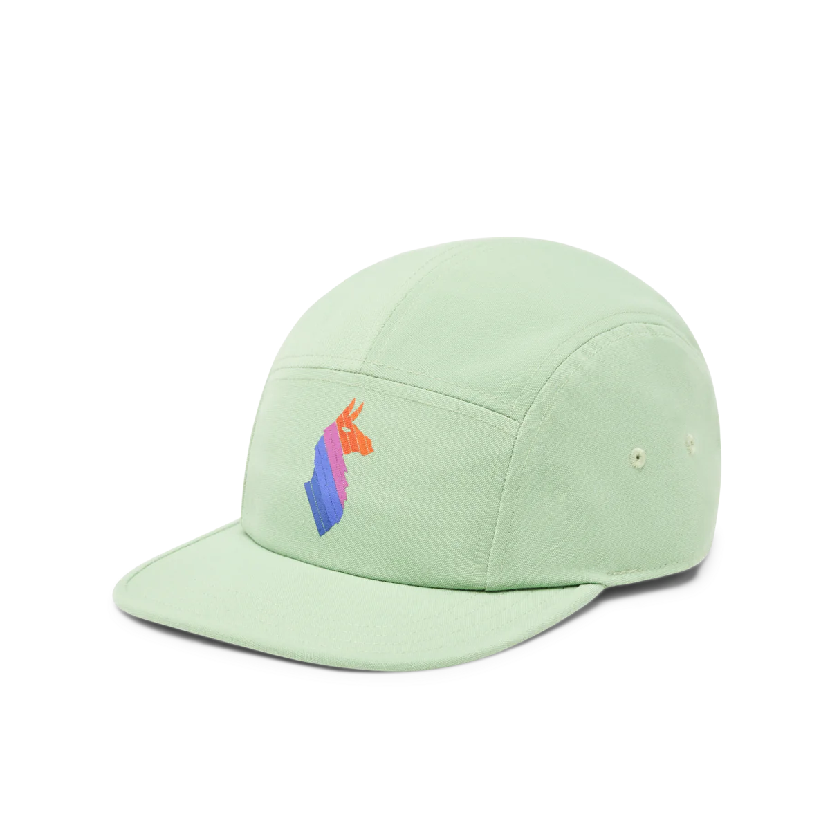 apricot Llama Stripes 5-Panel Hat