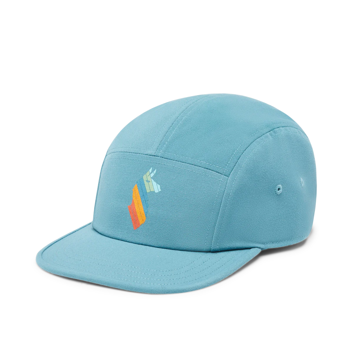blue spruce Llama Stripes 5-Panel Hat