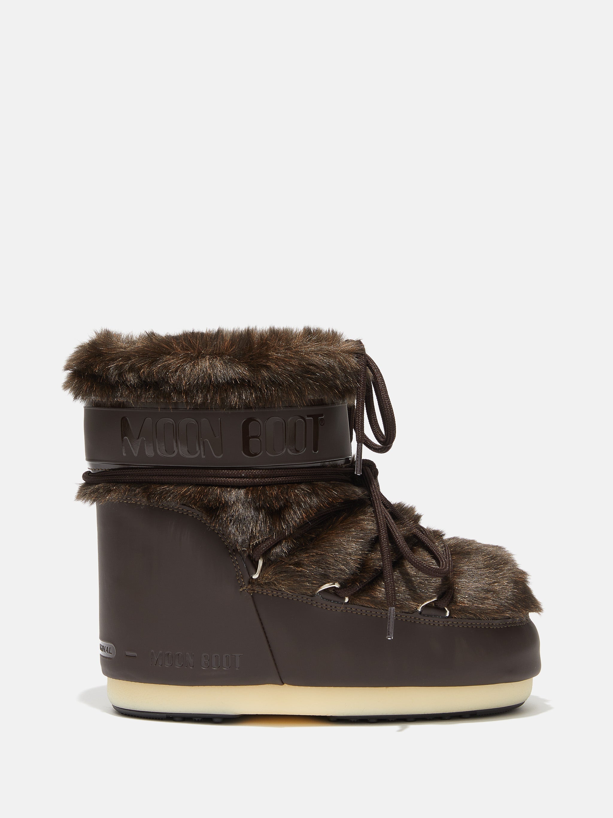 brown Icon Low Faux Fur W