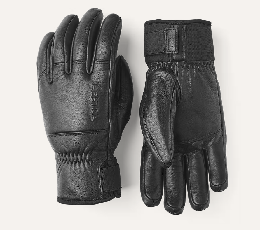 black Omni 5 Finger Gloves | BOTËGHES LAGAZOI