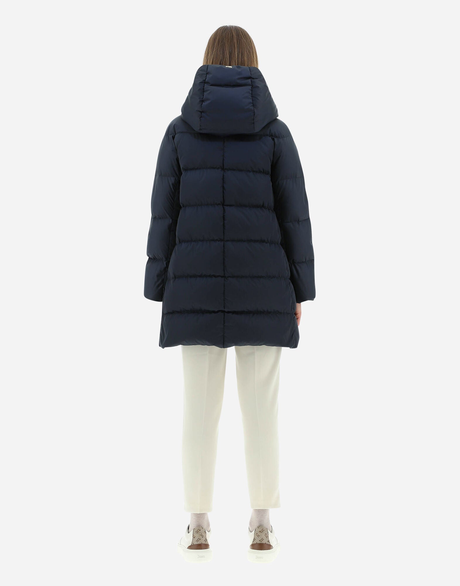 Hooded Satin A-Shape Jacket