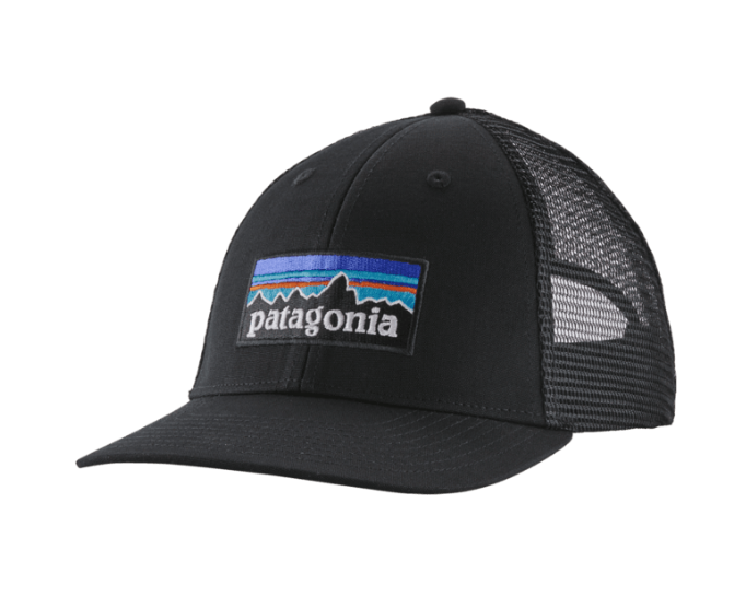black P-6 Logo Trucker Hat