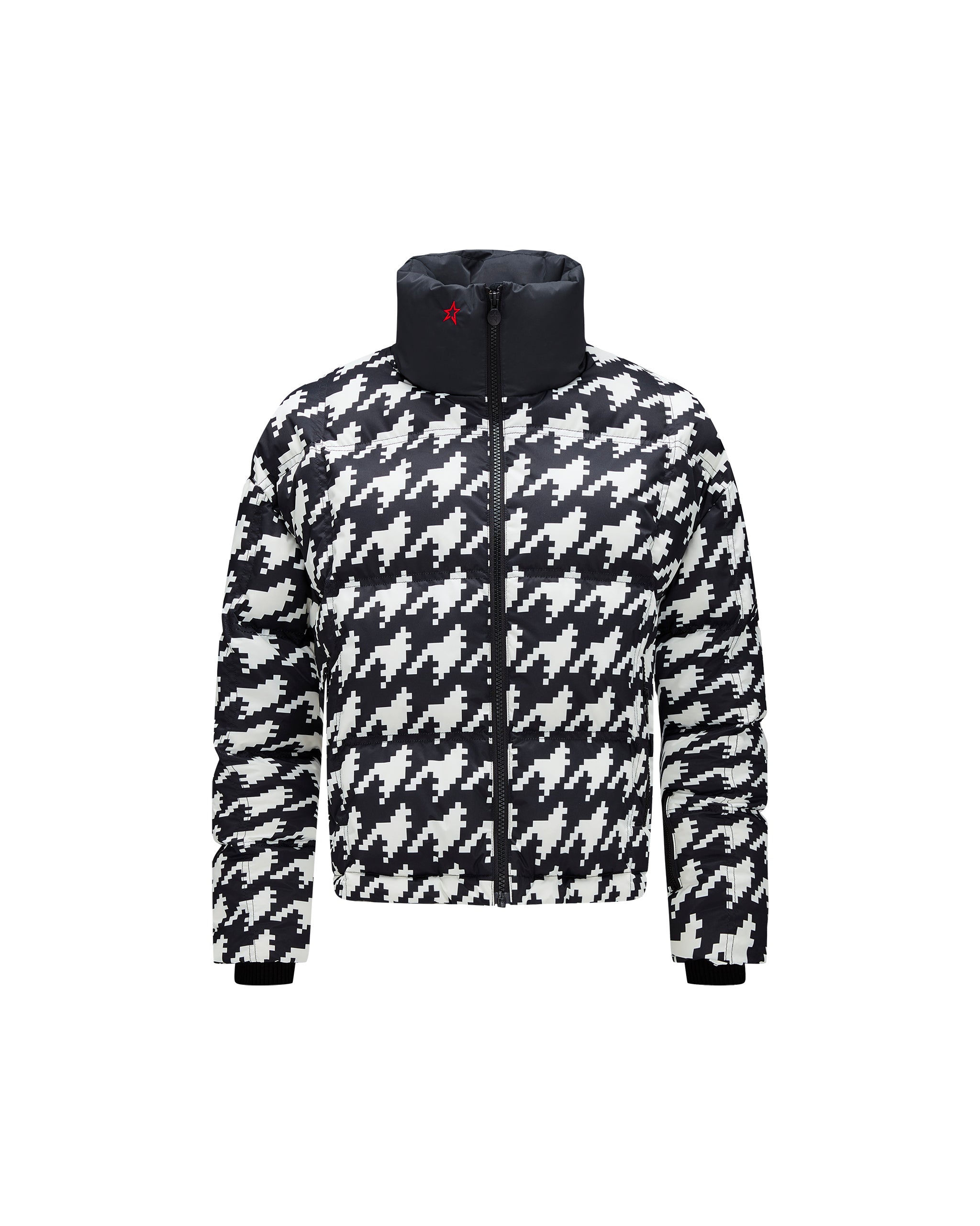 houndstooth - black/snow white Nevada Duvet II Jacket W