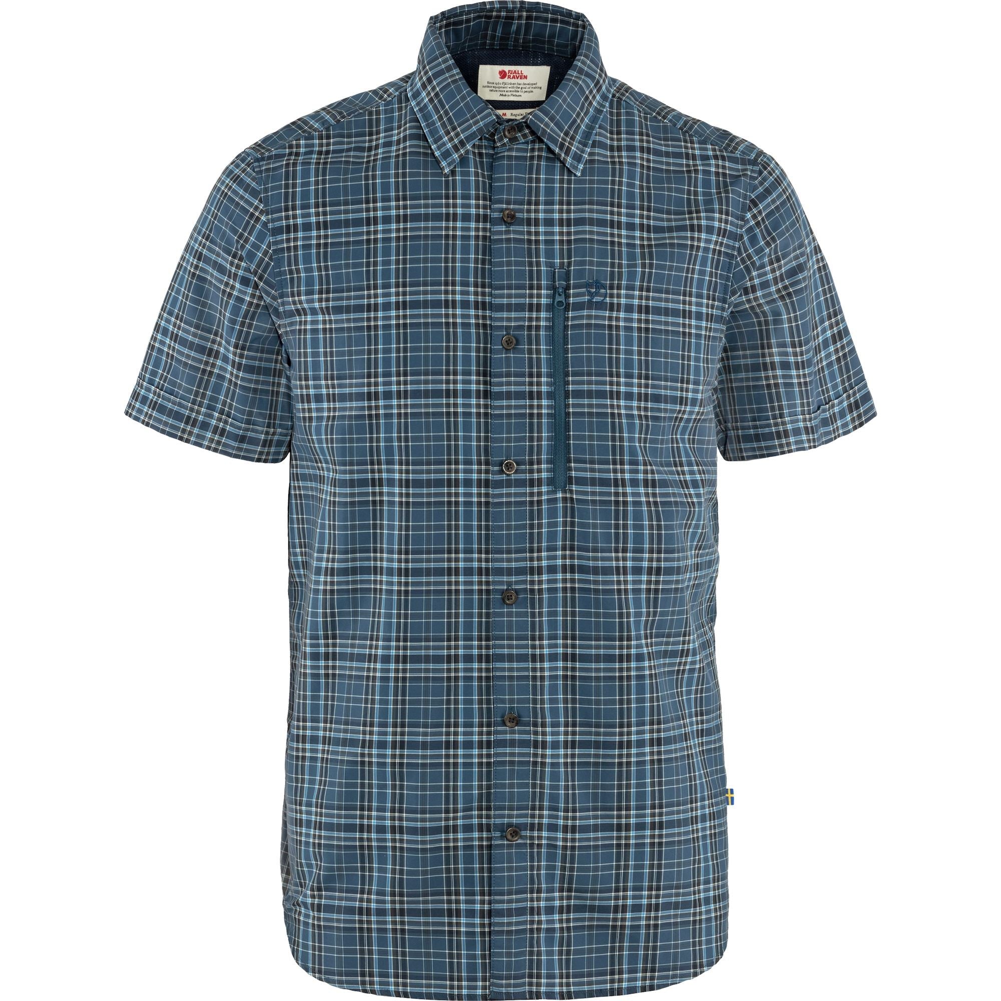 indigo blue/dark navy Abisko Hike Shirt SS M