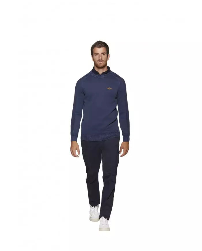 Cotton crewneck pullover