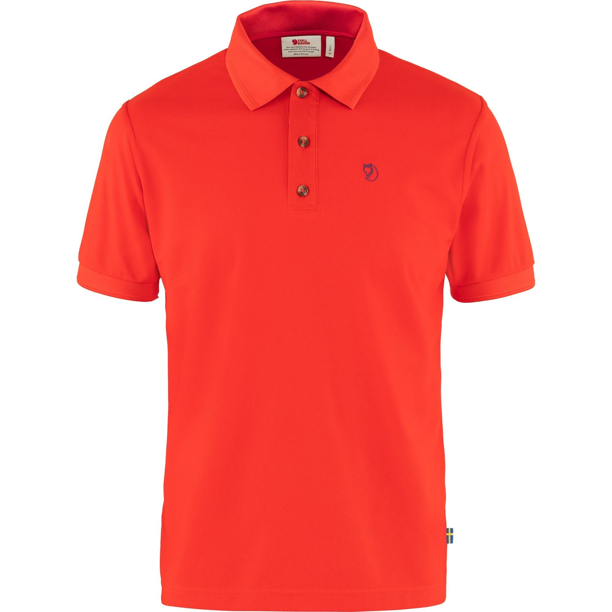 deep red Crowley Pique Shirt M