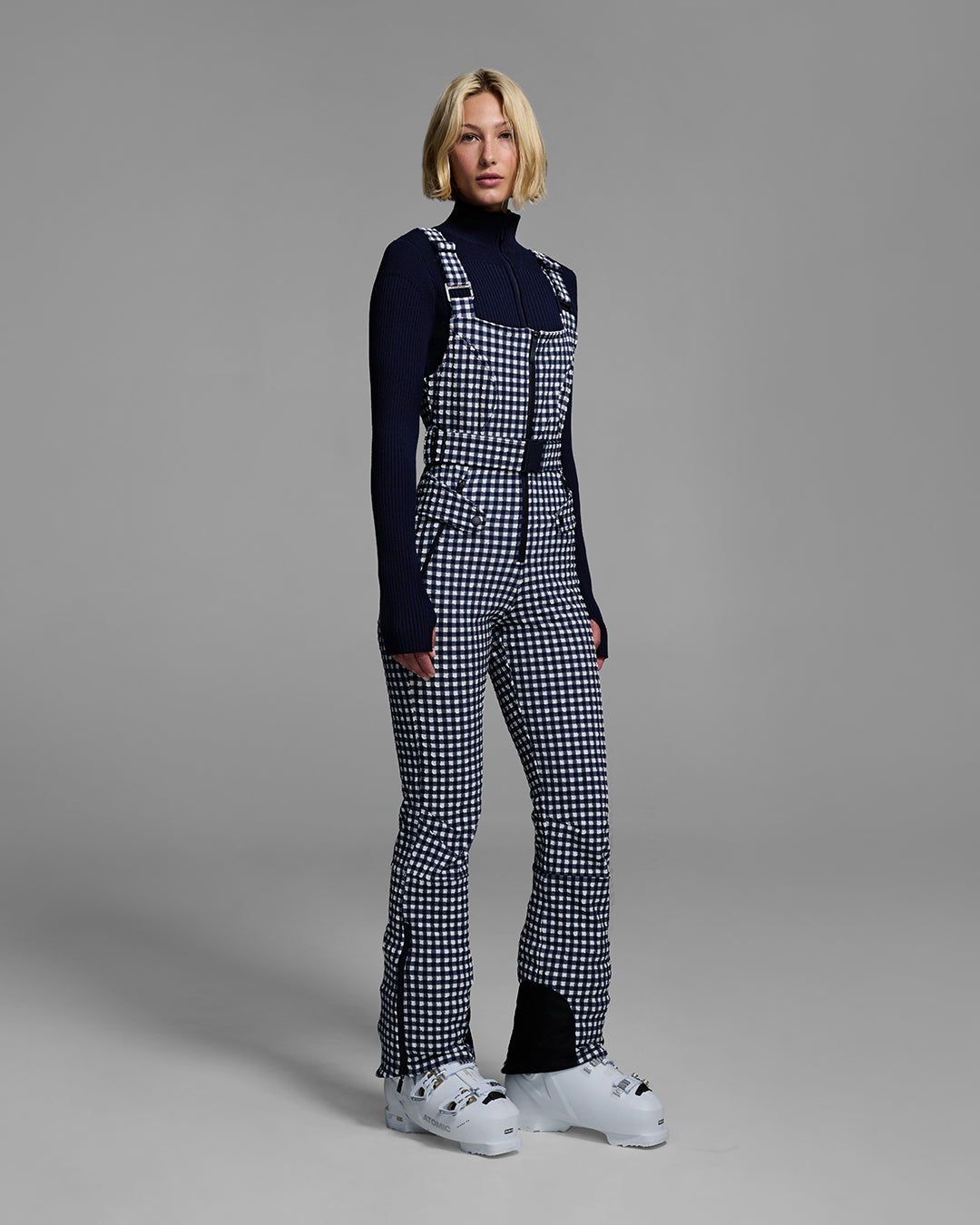 Fernie Gingham Ski Bib W