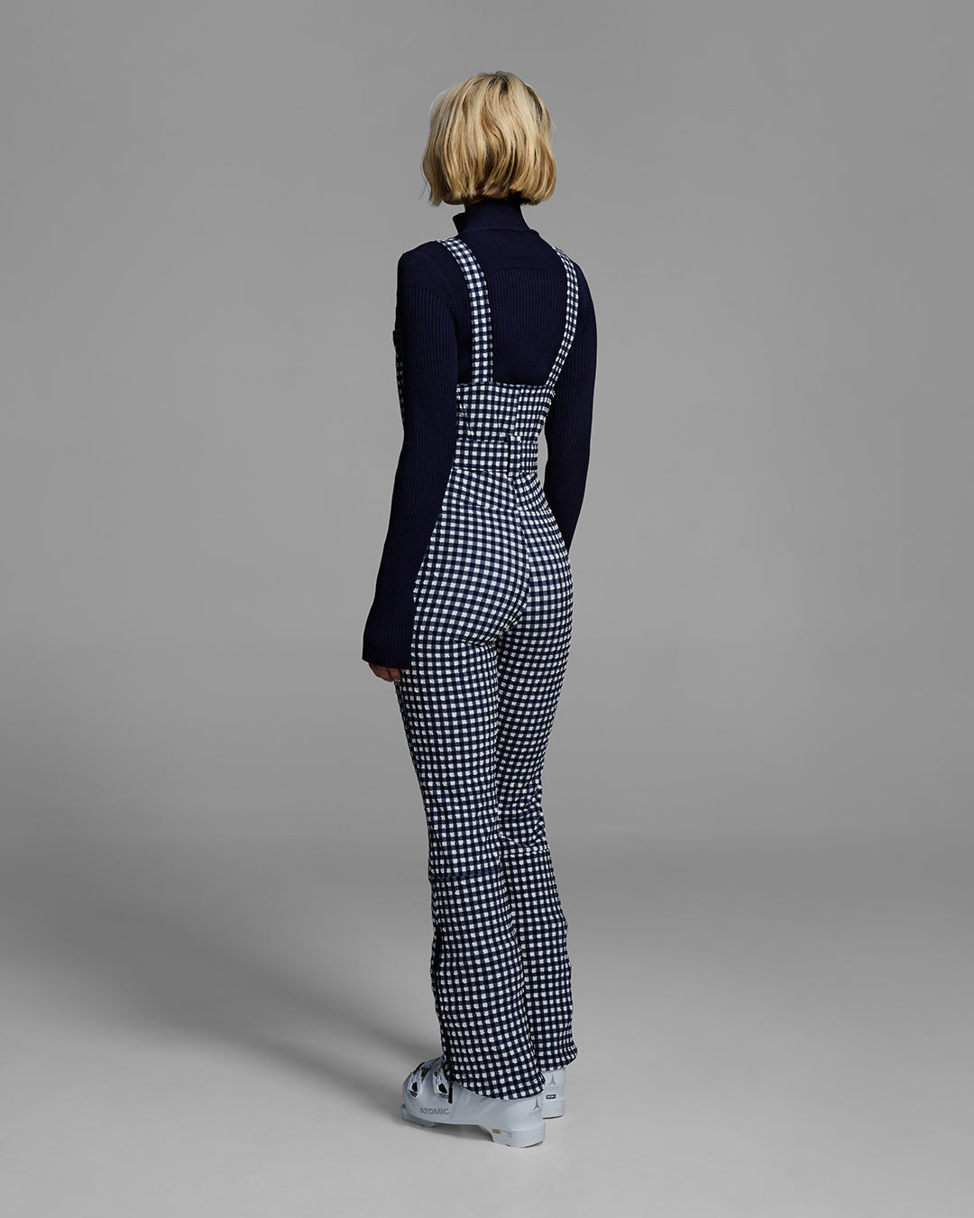 Fernie Gingham Ski Bib W