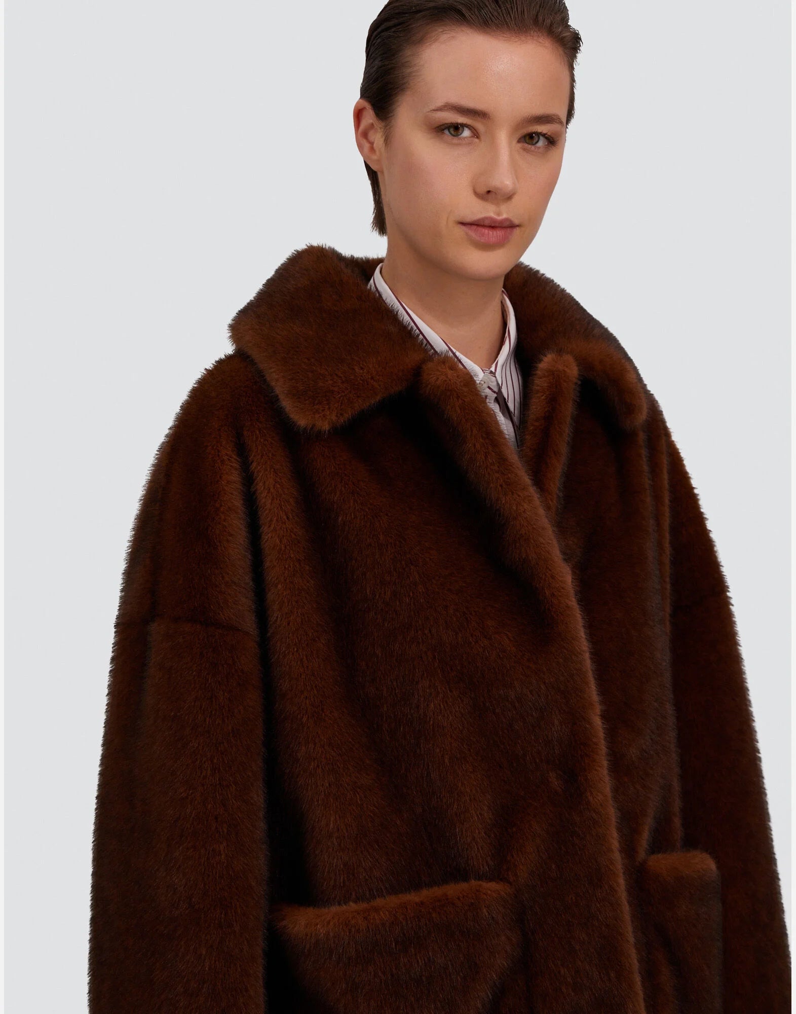 Short Coat Faux Fur Wmn