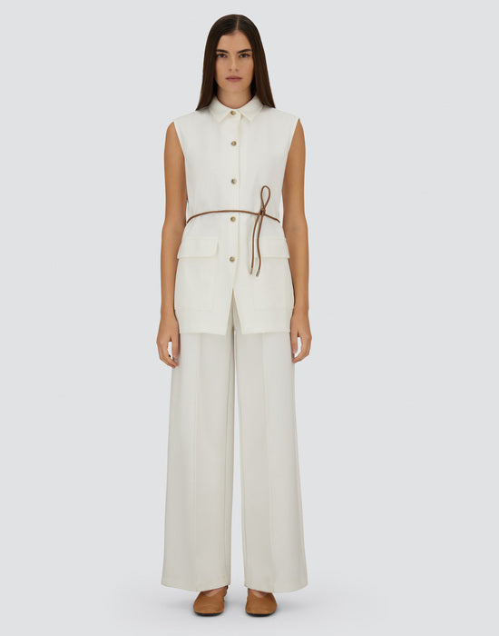 Gilet Con Cintura Wmn