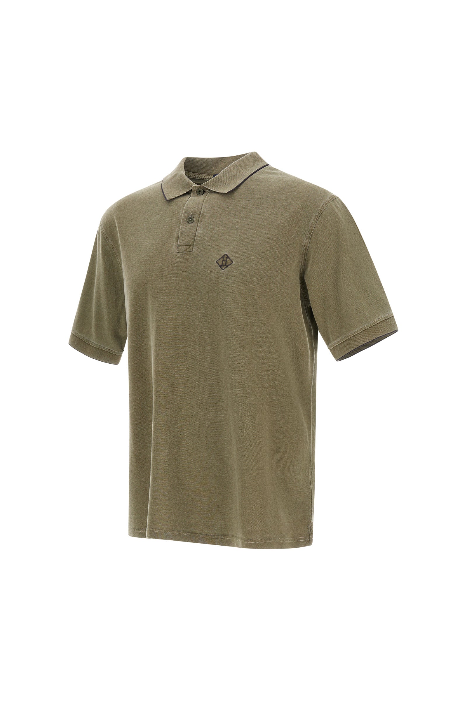 Polo In Piquet Pigment Dye Man