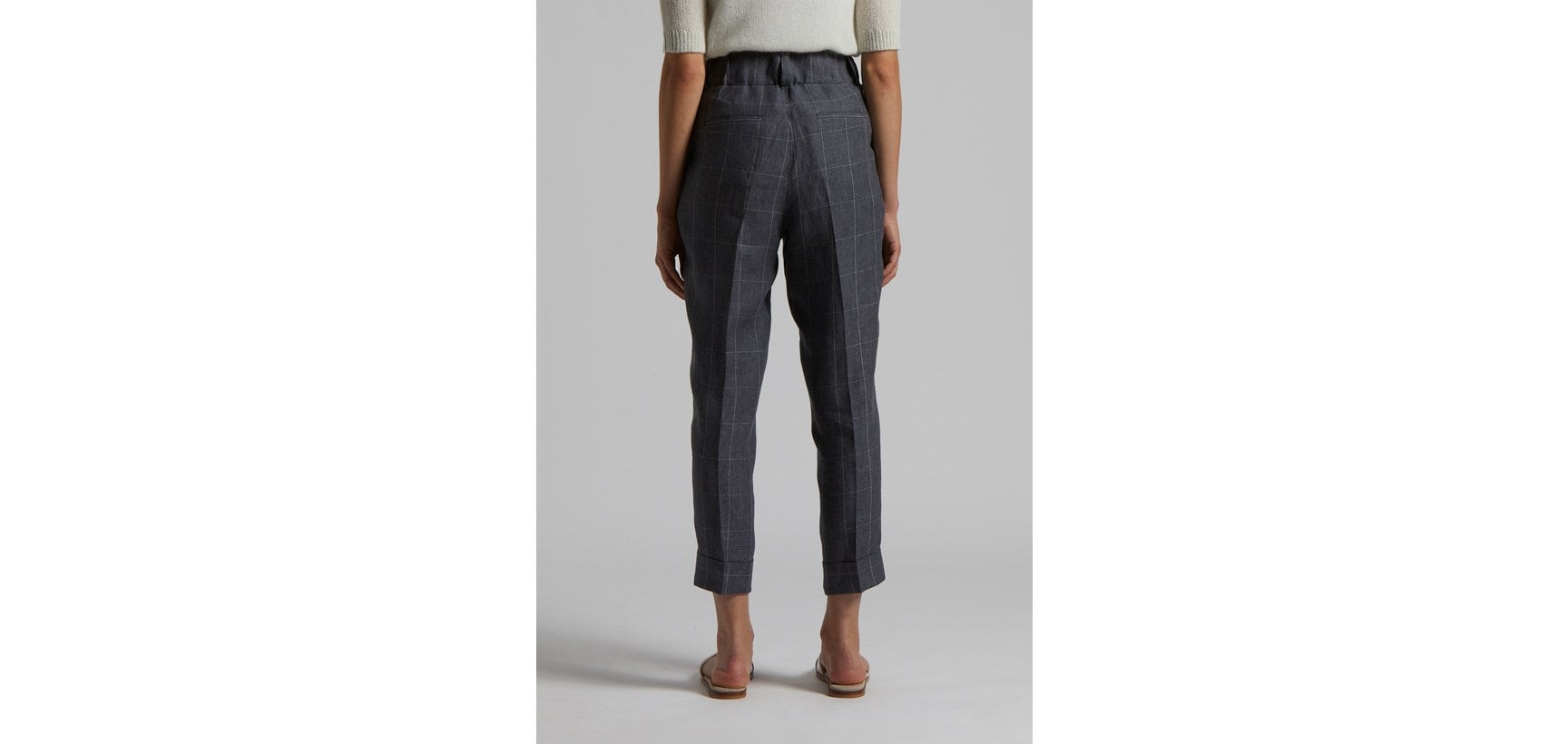 Pantalone Tela Lino Finestrata W